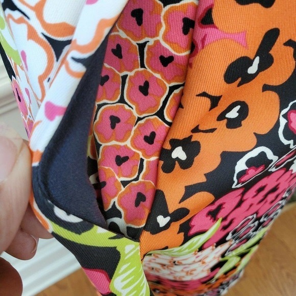 Kaari Blue V Neck Floral Print Dress Sz XS - Picture 4 of 8